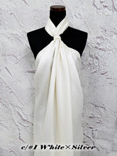 Load image into Gallery viewer, CS1307 Powder Metallic Chiffon Stripe