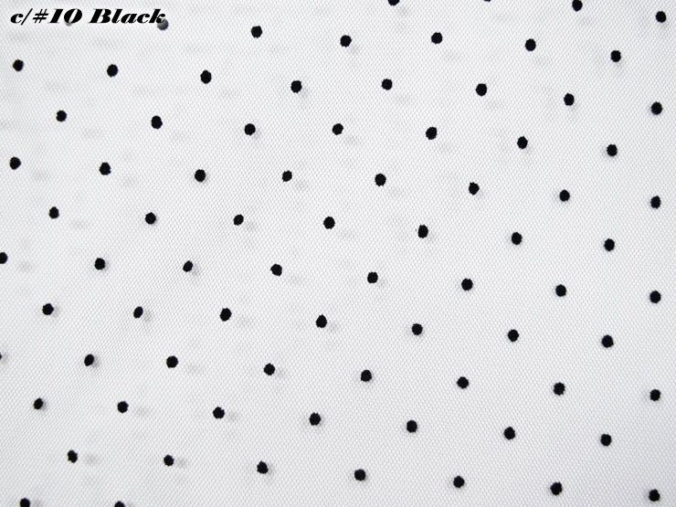 CS799　Tulle Flocky Dot