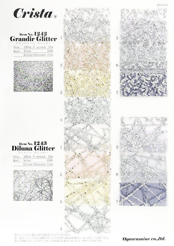 CSS32 Tulle Glitter Series Sample Book